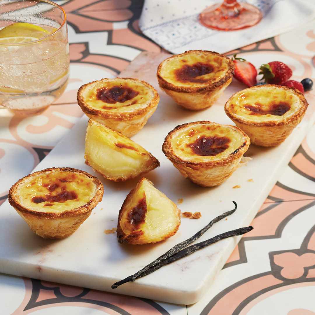 Introducing our ✨NEW✨ Portuguese Style Custard Tarts featuring a flaky, buttery pastry crust cradling a lusciously creamy vanilla custard filling. It's undeniably delicious. How many boxes are you grabbing? Take your pick in-store or online > ow.ly/ySz850RphhB