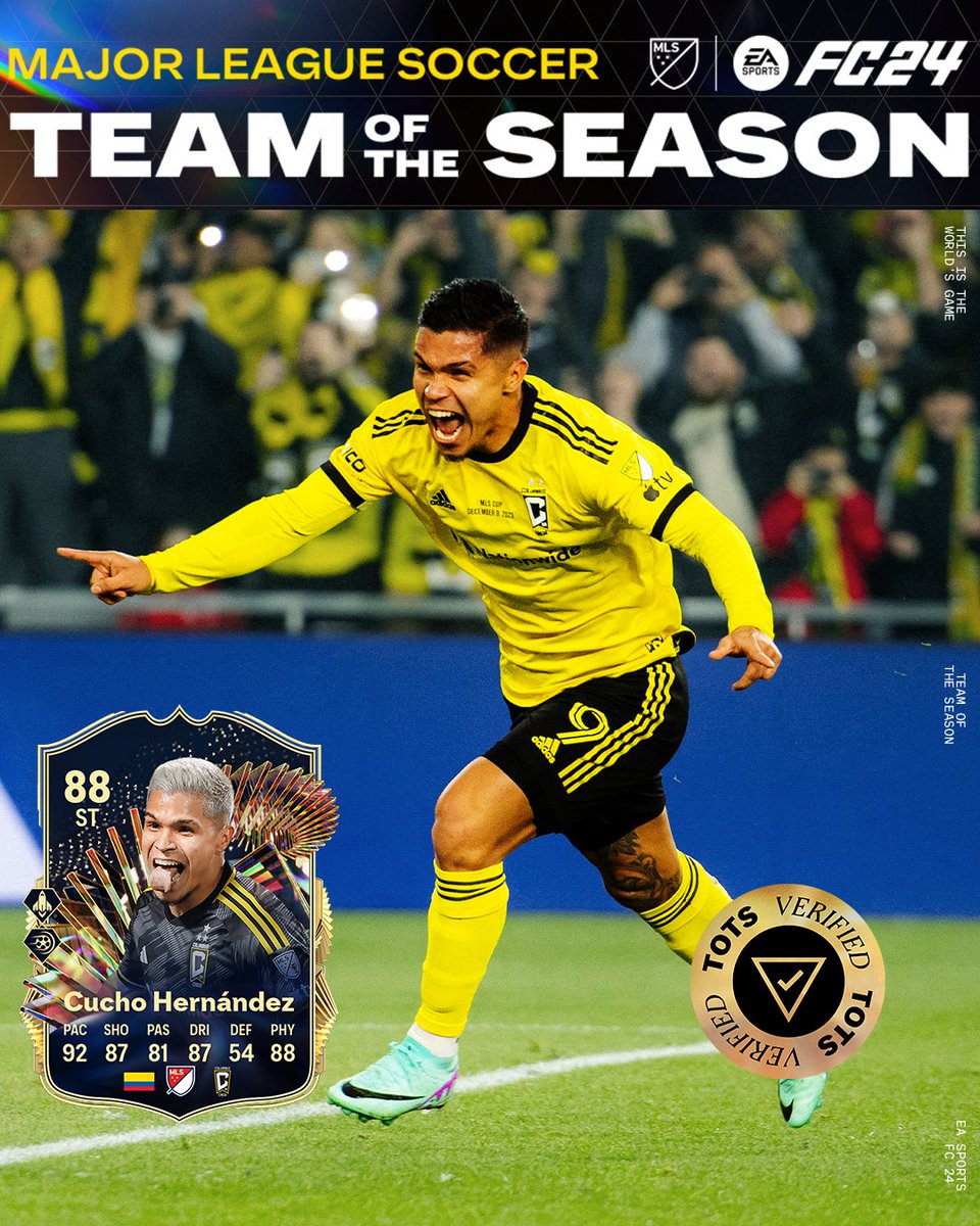 🚨 MLS Team of the Season is officially here! 🙌 First up: 2023 MLS Cup pres. by Audi MVP Cucho Hernandez. 🏆