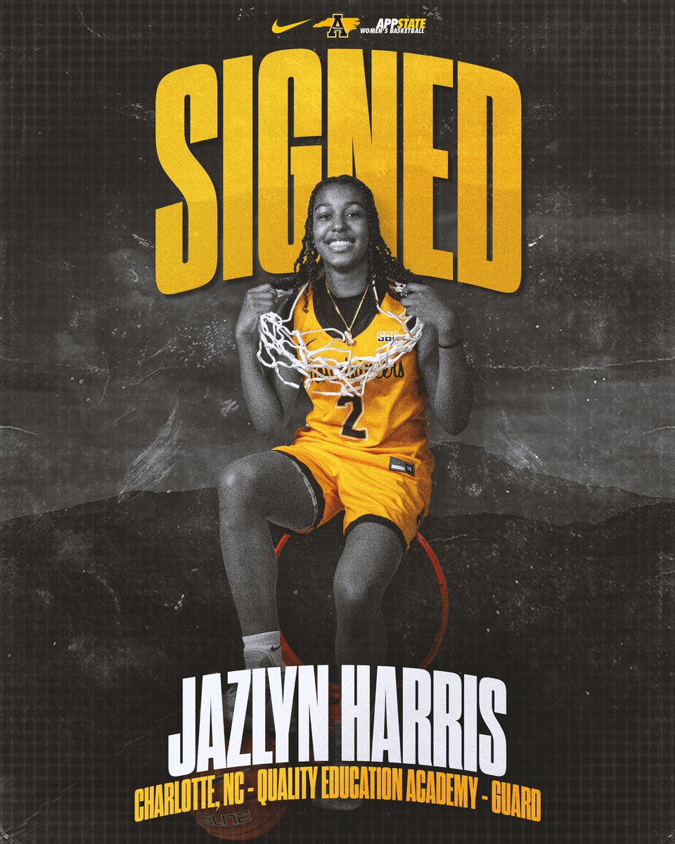 We’re jazzed to welcome Jazlyn Harris to Boone! 🏡Charlotte, N.C. 🏀Guard 🟡14.6 ppg, 6.3 rpg, 4 apg last season ⚫️NC 4A State Champion Most Outstanding Player 🏆State Champ at Vance High School ⛹️‍♀️Participant in 4BB All-Star Classic Game #GoApp
