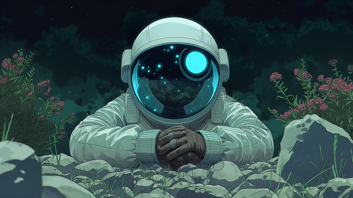 Sometimes you need to space out to find inner peace 🌌✨👨‍🚀 Let the cosmos guide your zen! #SpaceArt #DigitalArt #SciFi #AstronautLife