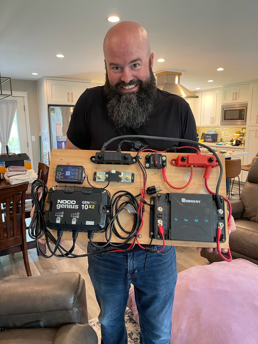 So this escalated pretty quickly.

The new lithium upgrade power panel for my boat. It allows DC to DC charging, separate house and starting battery banks, solar power and alternator inputs, with MPPT controller and battery monitoring for up to 400AH. Should drop right in. 🙏 🛥️