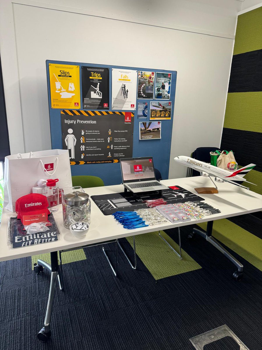 A great ‘connecting through safety’ collaboration with our @staralliance partner @AirCanada, and @emirates at the #TeamBNE Safety Fair! Sharing the same safety and emergency response focus at @BrisbaneAirport!#nosmallrolesinsafety #beingunited #safetyfirst #goodleadstheway