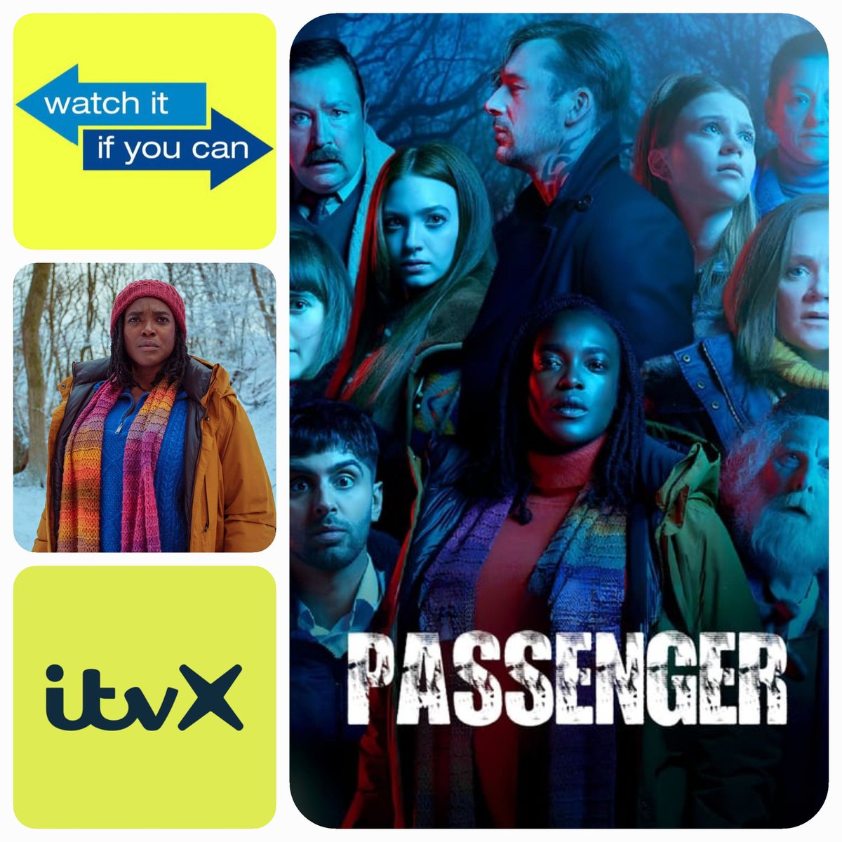 📺

Sooo, we watched a thing!

Passenger is available @ITVX 

Go to town, and maybe...
just maybe #watchitifyoucan 

#Passenger #itv #itvx 
#WunmiMosaku #TVseries