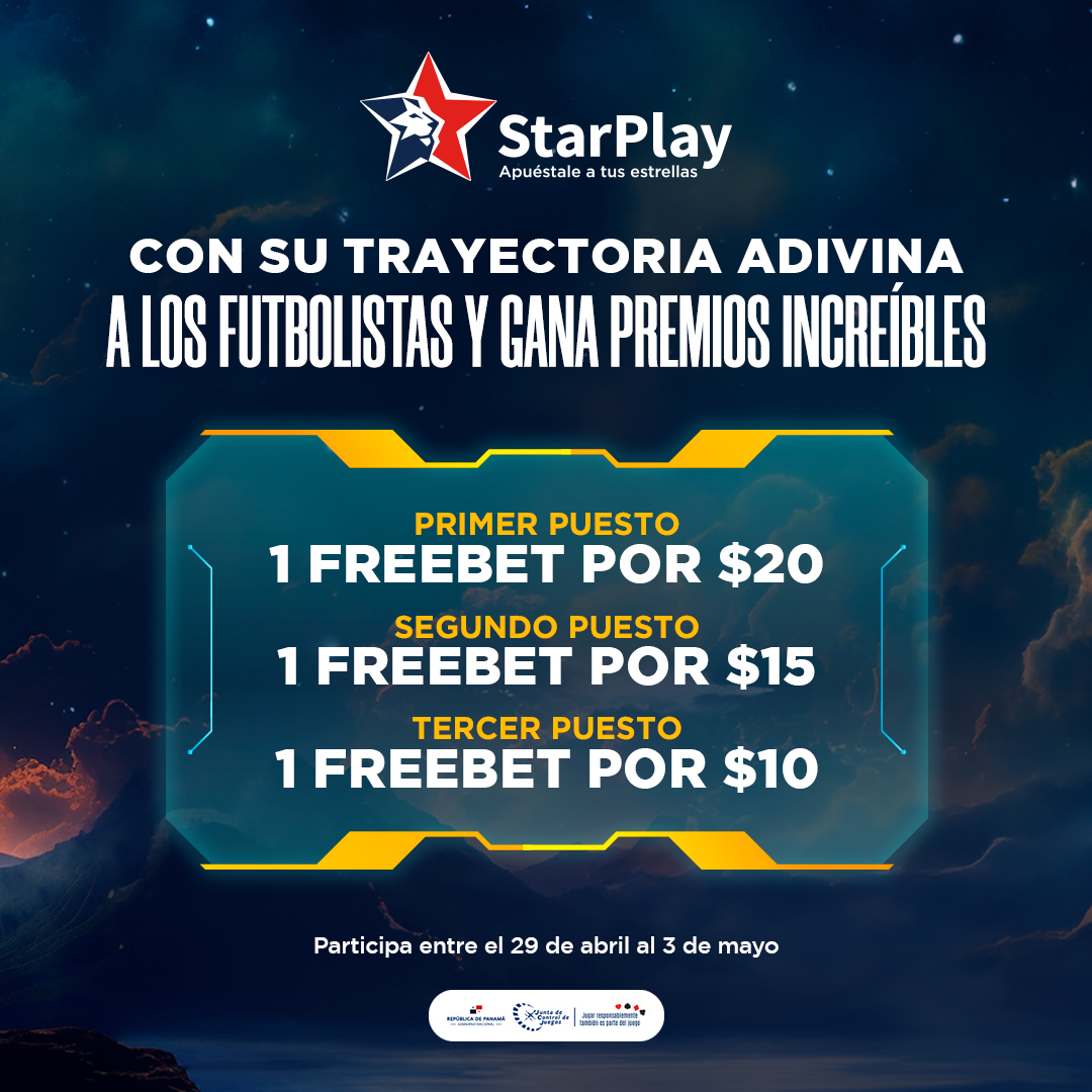 Lanzaremos un reto diario para que adivines nuestro astro conociendo su trayectoria. Así participas:​ 1⃣ Síguenos en X.​ 2⃣ Like a esta y a la publicación anterior al post.​ 3⃣ Escribe tu respuesta: Jugador + #EstrellasFugaces​ *Aplican TyC #ApuéstaleATusEstrellas #StarPlay