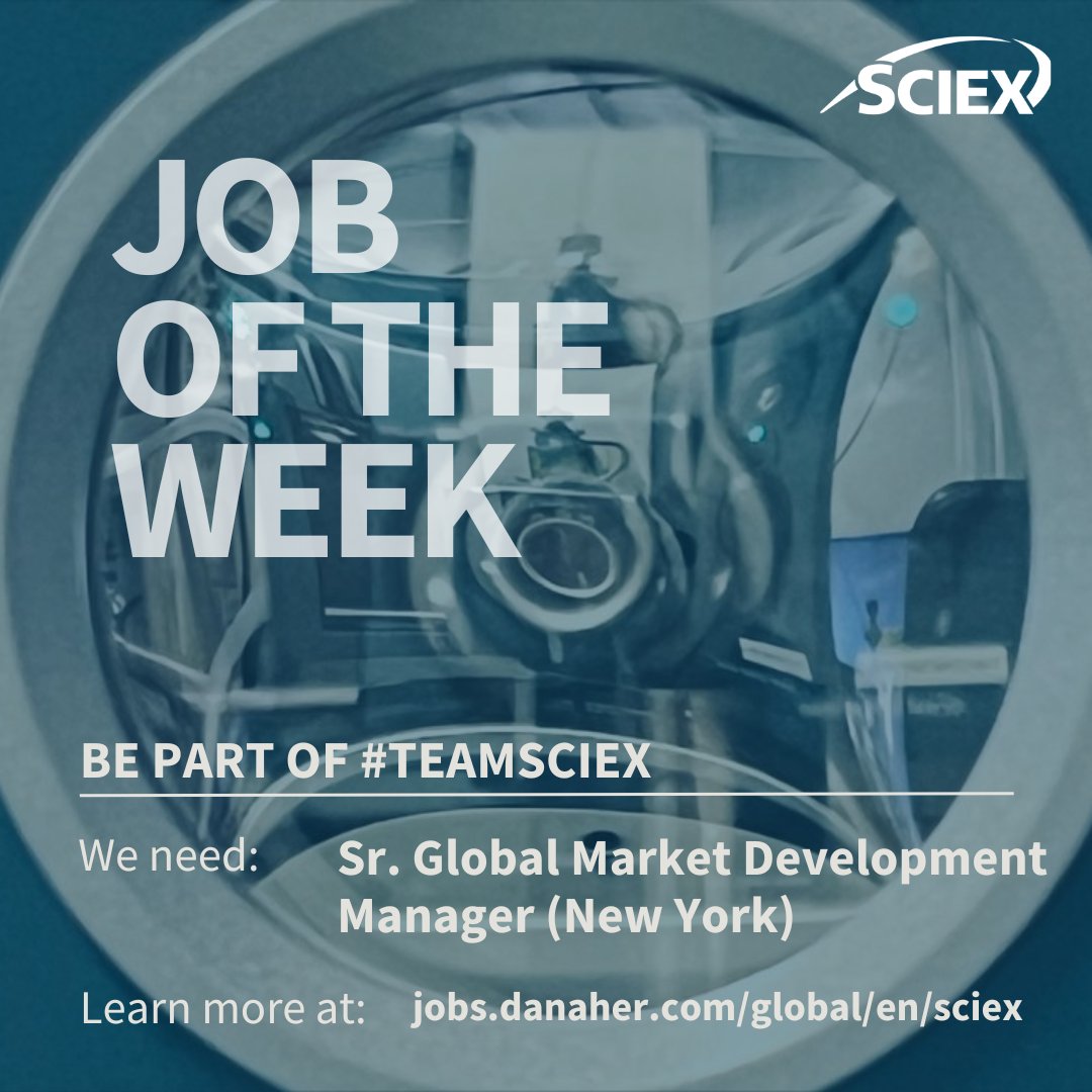 Join #TeamSCIEX as the Sr Global Market Development Manager at SCIEX! Drive our #Biopharma business growth and innovation by identifying market trends and customer needs. Let's pioneer the future of Biopharma #marketing together!! Apply now 👉 bit.ly/49TjDRg 🌟🌍💼