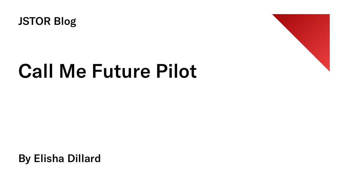 Read about Elisha Dillard's inspiring journey in 'Call Me Future Pilot,' featured in our #SecondChanceMonth series. This blog post highlights her transition from challenging circumstances into an aspiring pilot. Access the full article bit.ly/4d82h5Y ✈️
