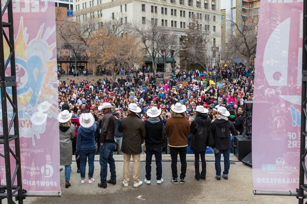 #CALGARYEXPO, meet your newest honourary Calgarians!

The #ParadeofWonders concluded by swearing in some of our incredible guests with the time-honoured tradition of the White Hat Ceremony. 

Don't forget to welcome your newest neighbours when you see them this weekend 🥳