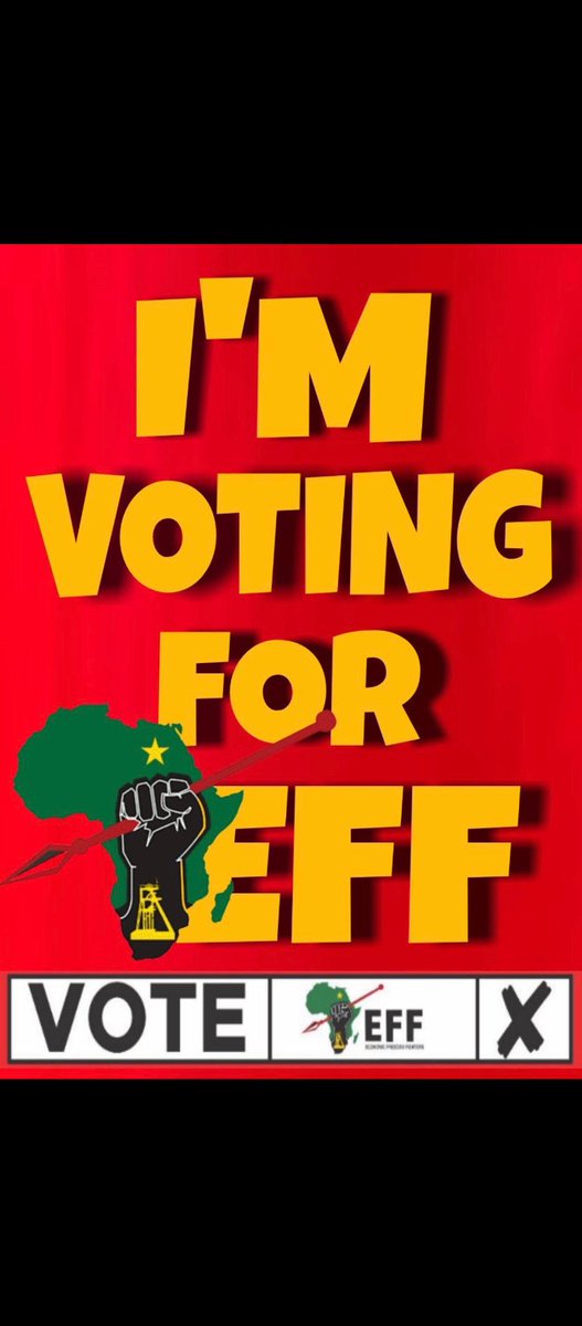 #EFFAdvert 
#VukaVelaVota 
#VoteEFF 
#VoteEFF2024 
#VoteEFF29May 
#VoteEFF29May2024 
#JuliusMalemaForPresident