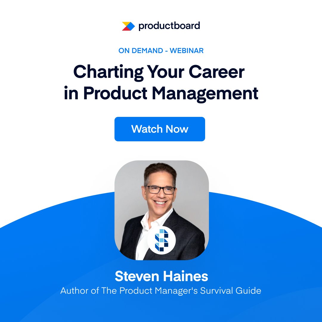 🚀 Elevate your #productmanagement career with our on-demand webinar featuring @Steven_Haines, CEO at @SequentLearning. Gain valuable insights and key strategies for growth. Access the webinar now: bit.ly/3Ob1Mxc #CareerGrowth #CareerDevelopment