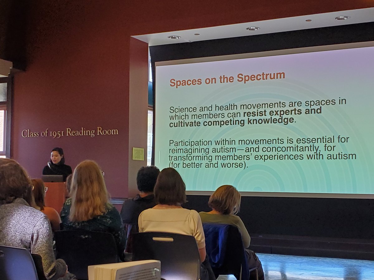 Fascinating talk by @Catherineoscopy about her latest book Spaces on the Spectrum: How Activism Movements Resist Experts and Create Knowledge