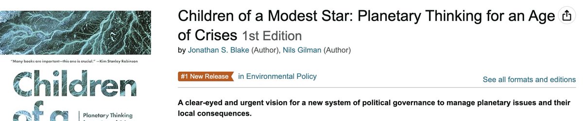 If I wanted to be pedantic, I'd say that @nils_gilman and I didn't write a book of environmental policy, but instead I'll say: WE'RE #1! WE'RE #1!!