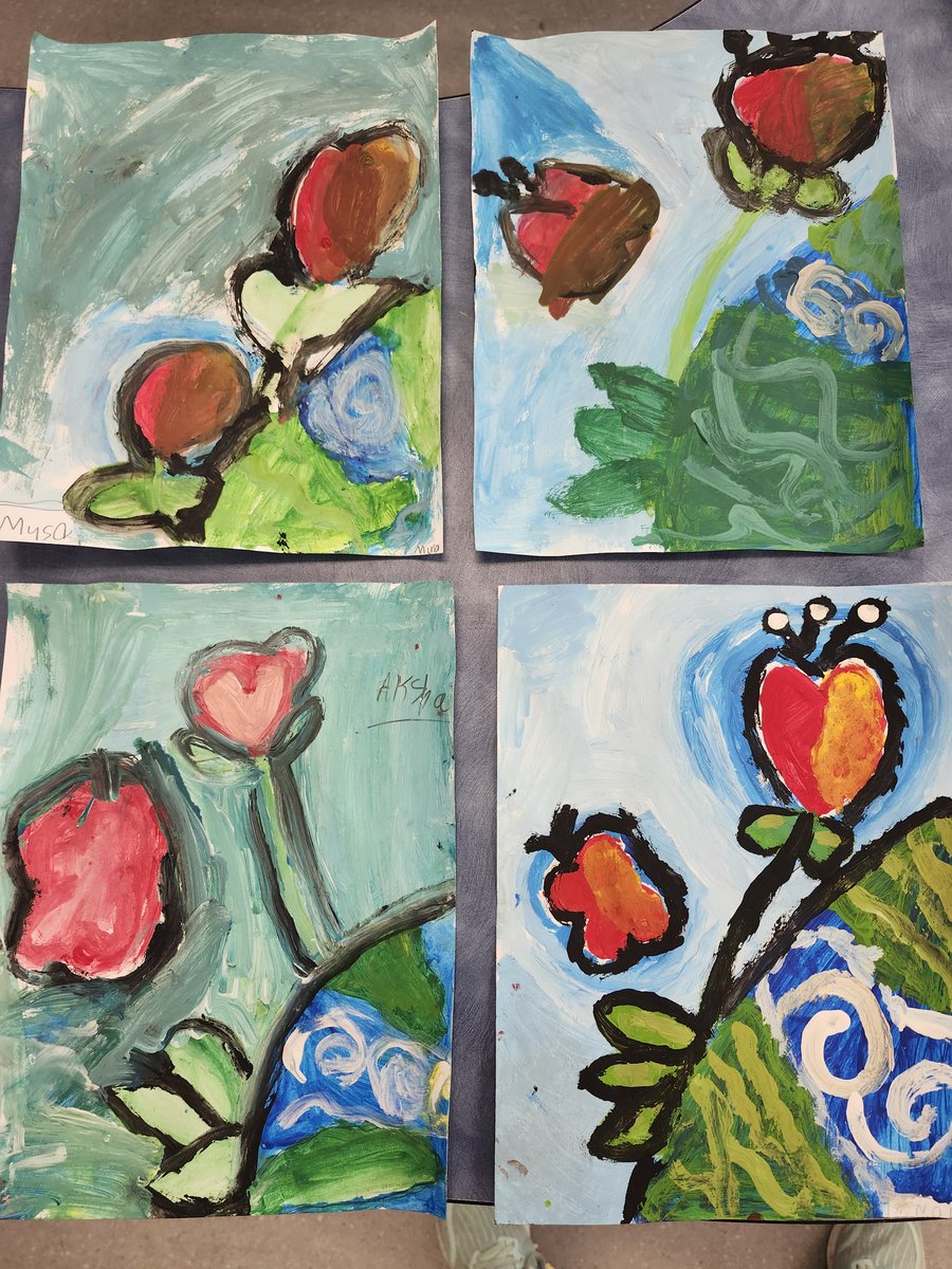Thank you @MLunham for your Earth Day Paint Project! 2/3T enjoyed your talent and expertise and walking us through a painting of all that our Earth provides. 🌎 @GlenwoodGriffin @TinaDeCastro1 @ibpyp #balanced