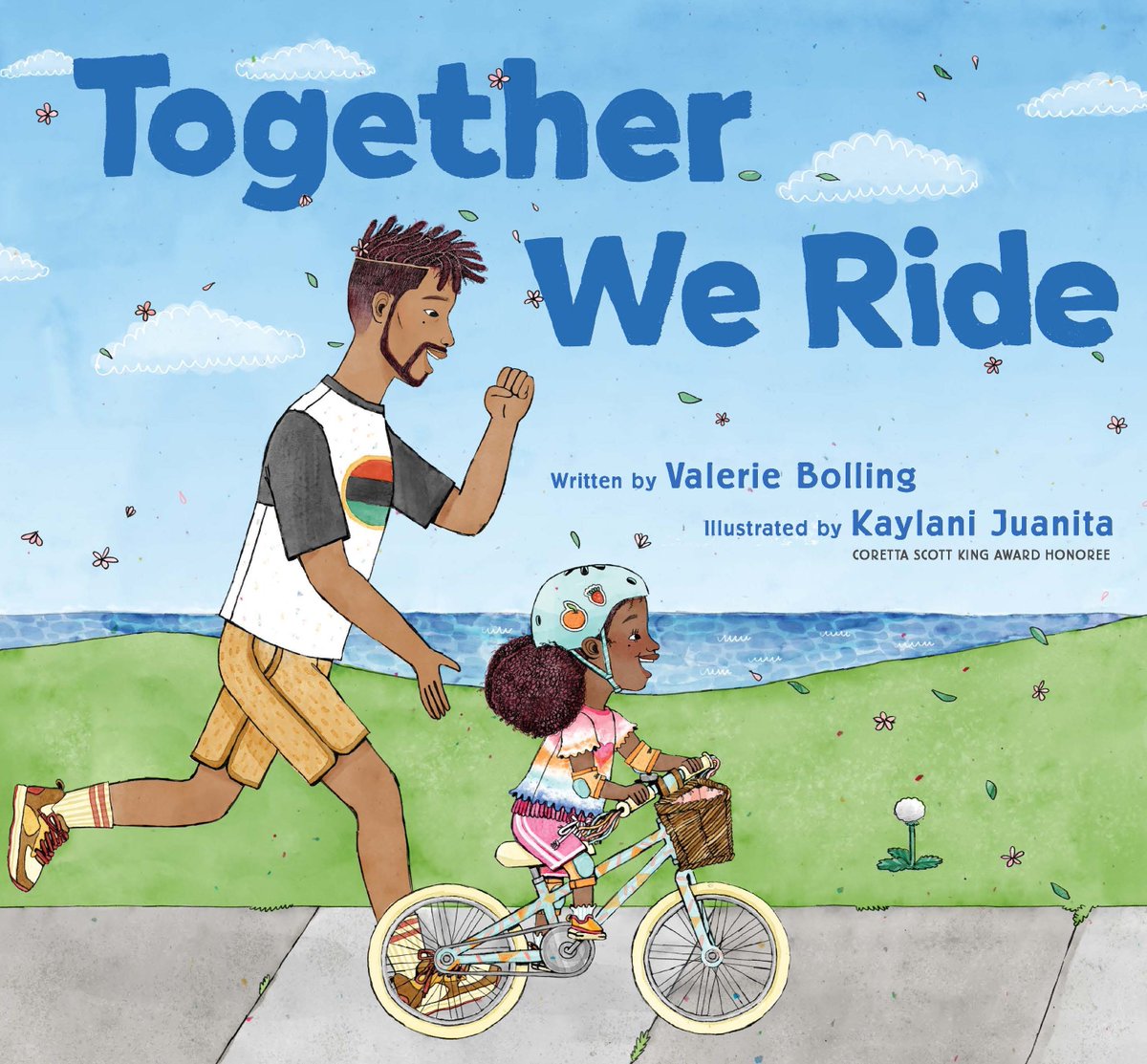 This Book Baby is two years old today! bookshop.org/p/books/togeth… @kaylanijuanita @ChronicleKids @e_lazowski @bookishariel @jmcgowanbks @KidlitInColor @Soaring20sPB #spring #fatherdaughter #bike #ride #joy