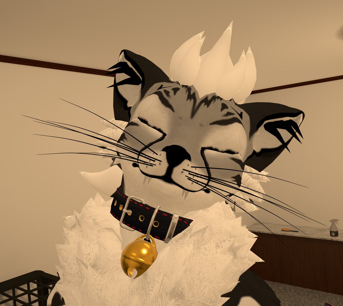 Was brought to a world with a bell collar in it. Thought it looked cute x3

Pic taken by the lovely <a href="/LertAlert/">LertAlert</a>