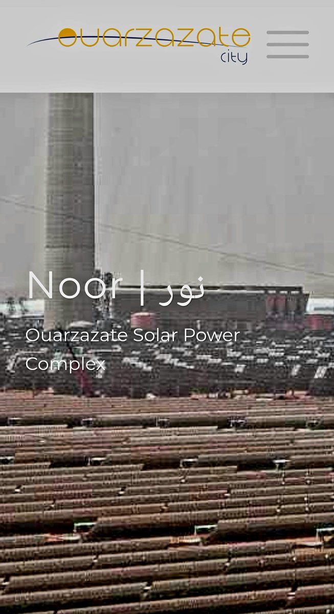 Noor Ouarzazate is a solar power complex located 10 kilometers from Ouarzazate city, making it the world’s largest concentrated solar power plant with a production capacity of 510 MW. Renewable energy ouarzazate.city/noor-ouarzazat…