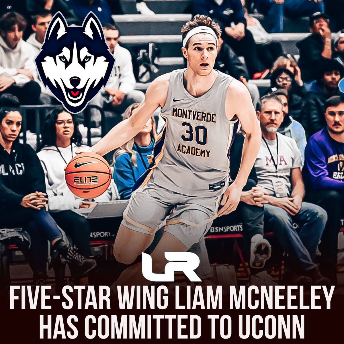 NEWS: 2024 5⭐️ Liam McNeeley has committed to UConn and Dan Hurley, first by @DraftExpress. McNeeley is one of the top overall players in the ‘24 class. A knockdown shooter from 3pt range with a solid off-the-bounce game. Moves extremely well without the ball. #9 in the…