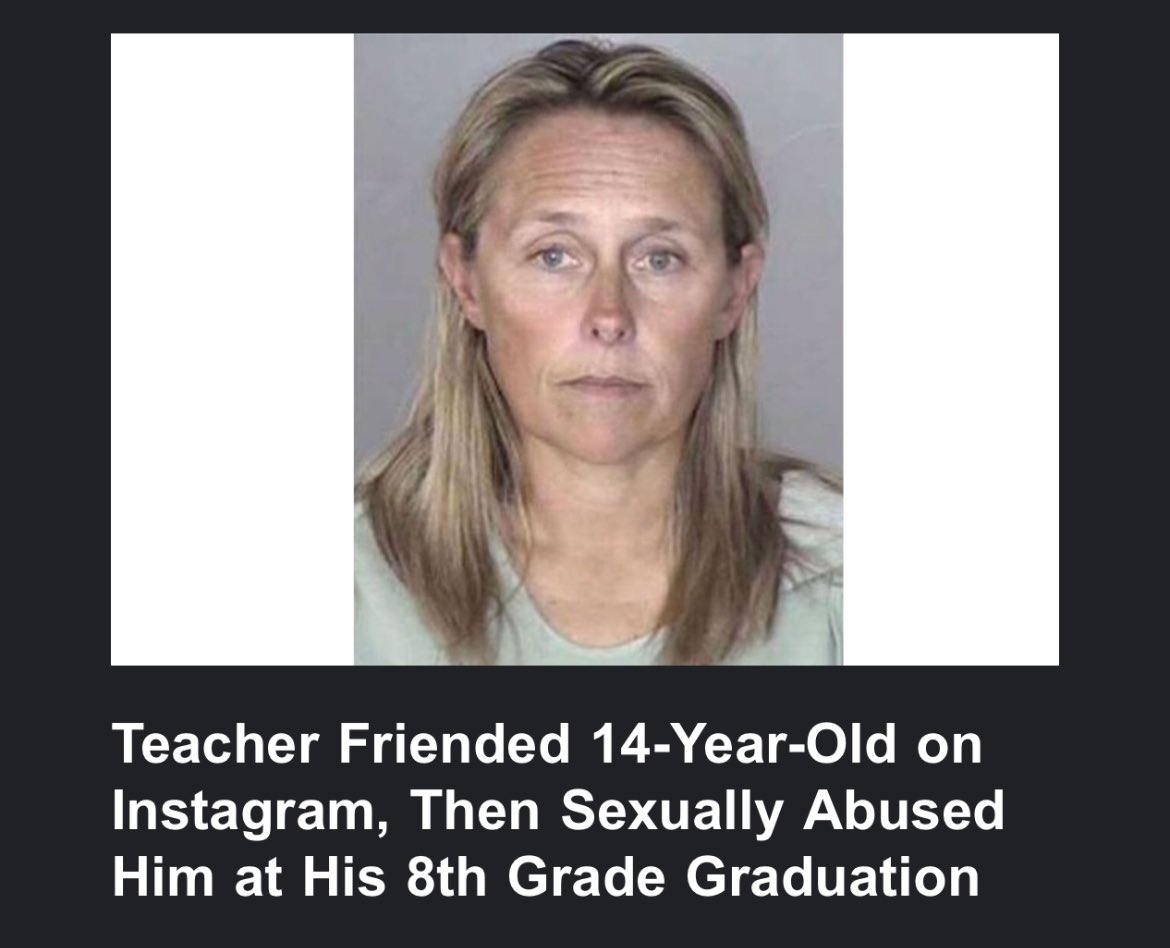 Another female teacher rap!ng boys. 🤬 Michelle Christine Solis, 46, of Gridley, CA, r@ped her 14 y/o male student on the day of his 8th grade graduation in June 2021. 👉 She is currently out on bond until her sentencing on 06/06/24. 🤬 🔗 in comments 👇