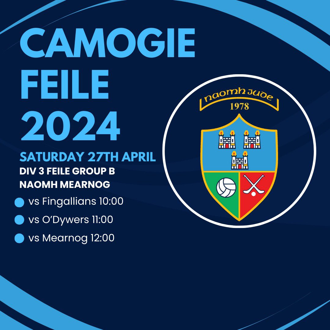 Best of luck to our U15 @feilegaa team tomorrow in the Div 3 group . Thank to @naomhmearnog for hosting the games