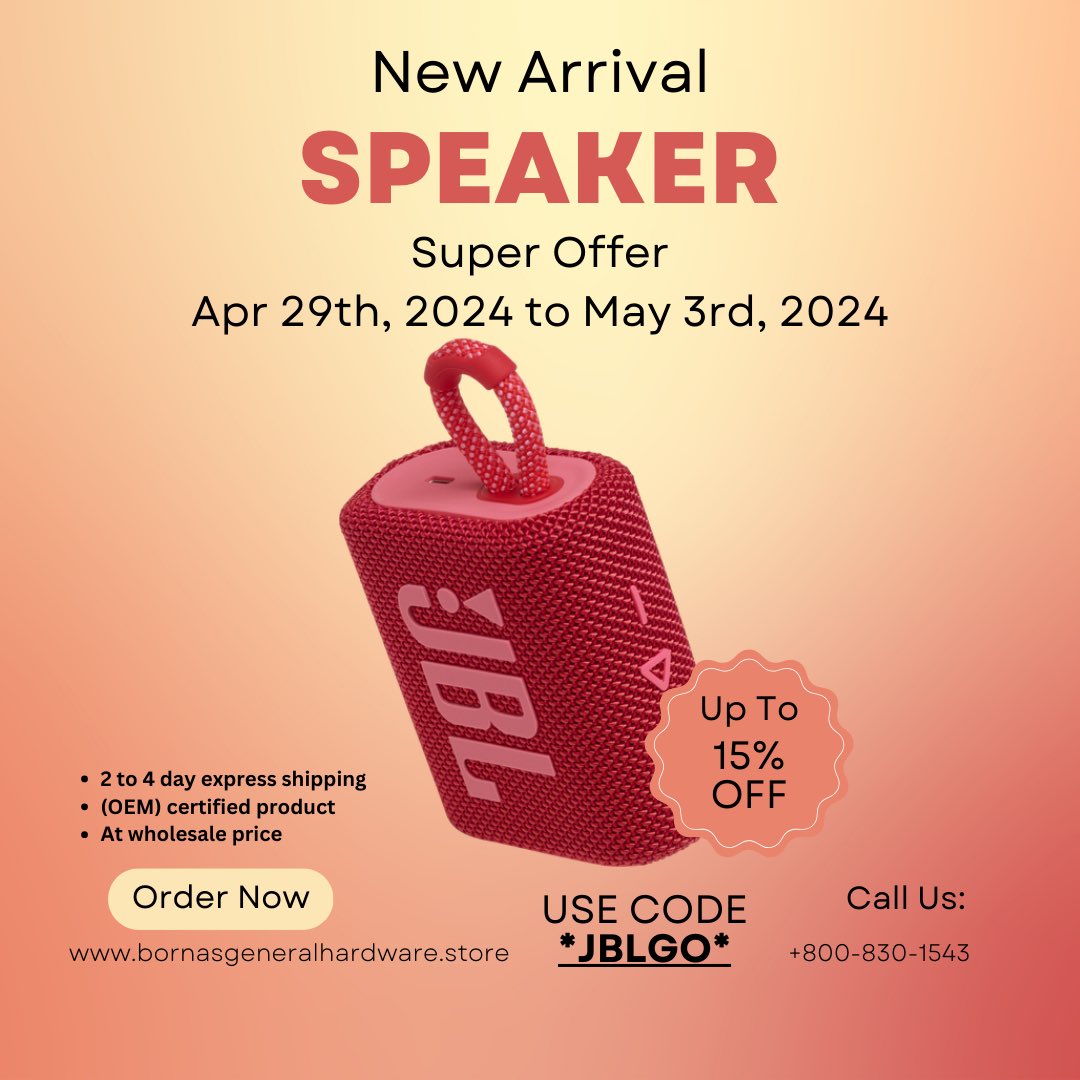 #productsale #productdiscount #productpromotion #onlineshopping #portablespeaker #bluetoothspeaker #cordlessspeaker #productclearance #promotionalsale #techgadgets #travelblogger #partyspeaker #jbl #wholesaleprice #fastshipping