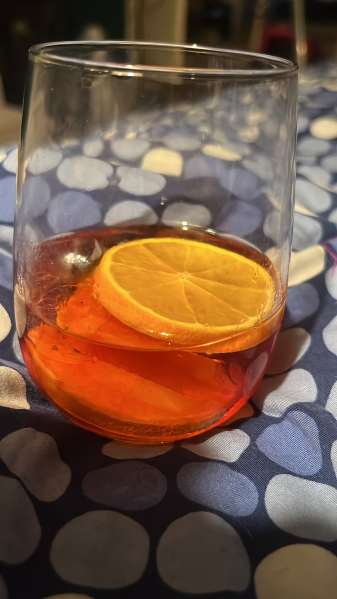 I have invented the negroni spritz and it’s moreish