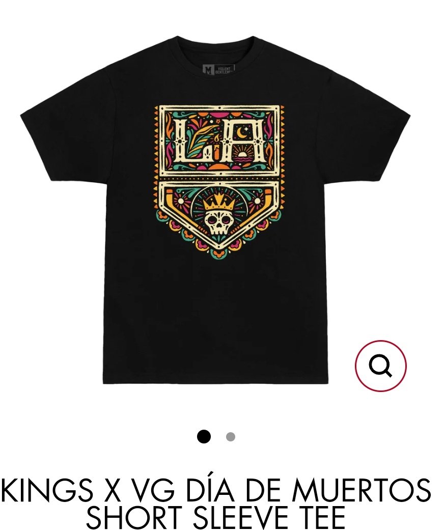 Hey fam, can someone going to the game tonight do me a HUGE favor?! Can you check TeamLA store & see if they have the Women's Heritage shirt (pic 1) in a L or XL. Or the Dia De Los Muertos shirt (pic 2) in L or XL. Don't have them online 😭 tag me pls! TY!! #LAKings