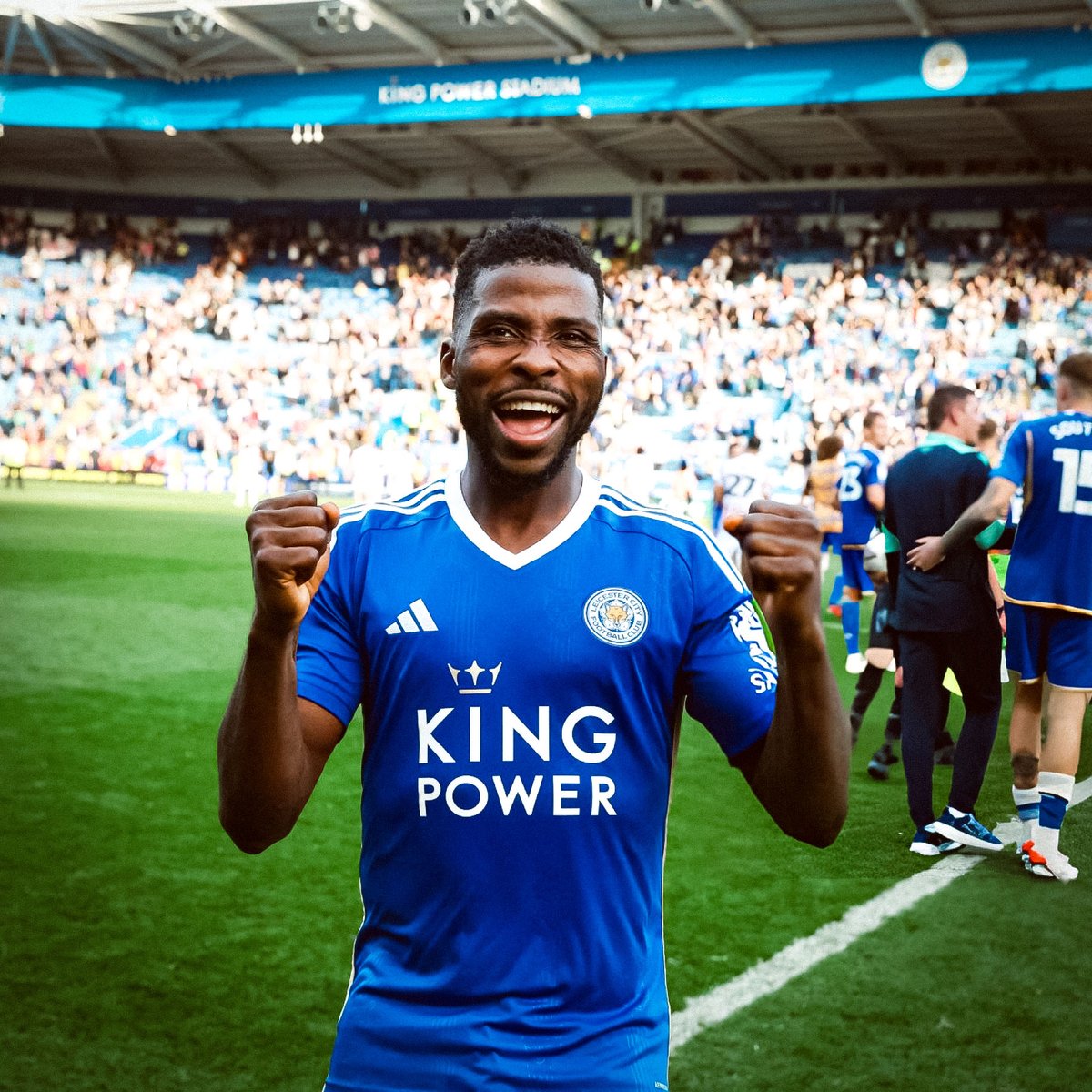 Congratulations to the duo of Wilfred Ndidi and Kelechi Iheanacho who have now officially secured promotion to the Premier League with Leicester City. Back where they belong 📈