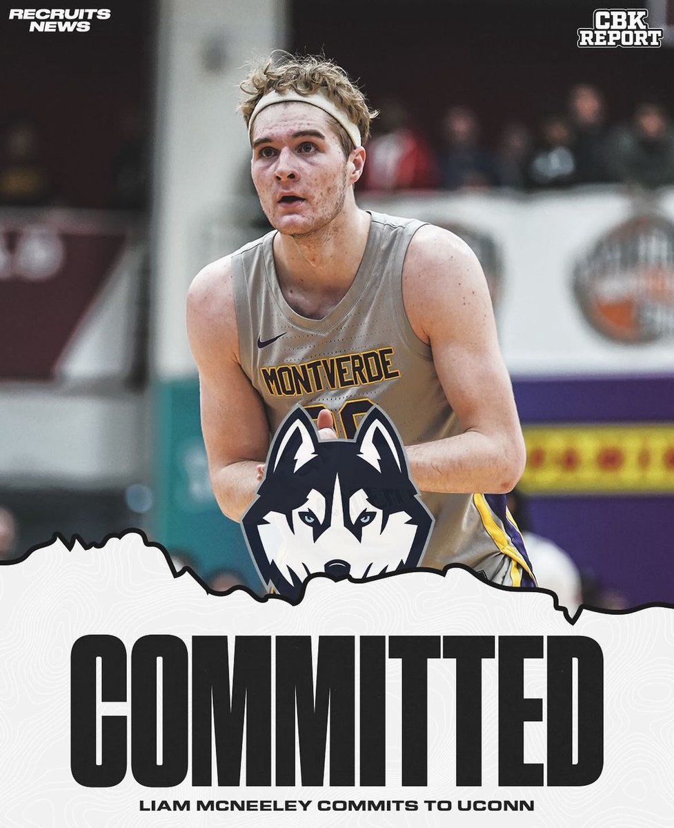 Liam McNeeley, one of two remaining 5🌟 in the 2024 class, has committed to Dan Hurley and UConn! McNeeley is a 6-7 sharpshooter and will fit right in Dan Hurley’s system. The rich get richer💰