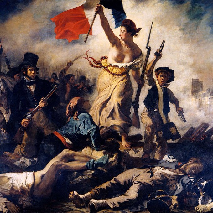 Eugène Delacroix, Wolność wiodąca lud na barykady, 1830
