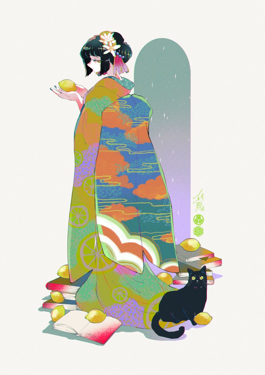「檸檬さん明らかに梶井基次郎 」|朝際イコ 🪷 Ico Asagiwaのイラスト