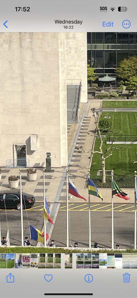 And another busy week at the UN starting each morning with the raising of the flags , conversations on poverty, homelessness, trauma, and intergenerational conversations in preparation for the Civil Society conference in Nairobi. And the day ends with the lowering of the flags🙏