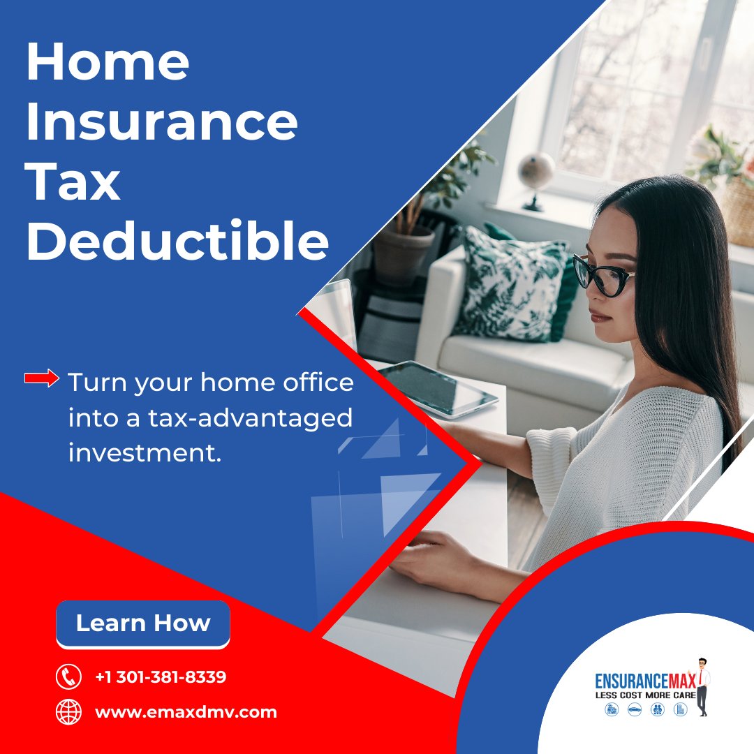 Part of your home insurance premium might be deductible if you meet the IRS criteria. ️  
Learn how to maximize your tax savings and keep more money in your pocket! 
vist.ly/33qim 
#WorkFromHome #TaxTime #HomeOfficeTips #ensurancemax