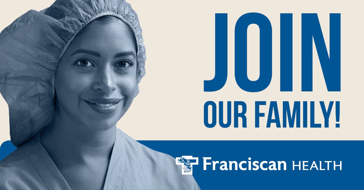 Looking to further your career in health care? Work with us at Franciscan Health and make a difference in the lives of others. Explore your possibilities today at jobs.franciscanhealth.org.