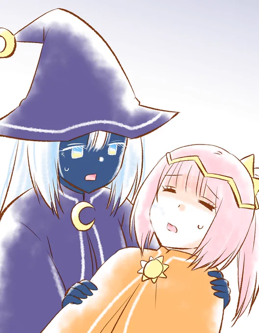 【告知】倒れてしまった魔女仲間を救うために「月の魔女クー」がおこなったこととは…?  新作「太陽の魔女と月の魔女」(全話無料公開中です)  