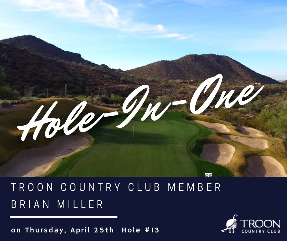 Congratulations!
.
.
#trooncc #trooncountryclub #troonccholeinone #holeinone #holeinone⛳️ #holeinoneclub