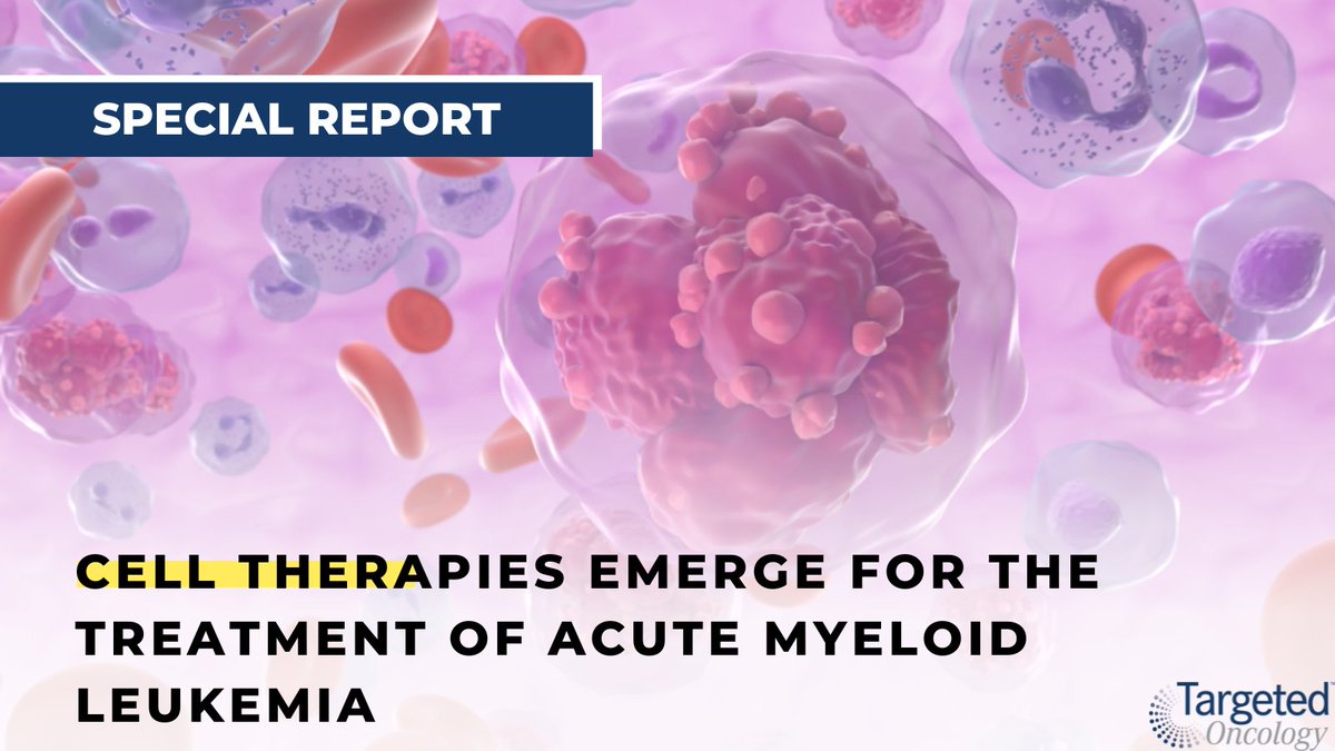 Cellular therapies have emerged as effective treatments for hematologic malignancies, yet progress in applying them to #AML lags behind. However, identifying new targets is driving innovation. @Daver_Leukemia @MusaYilmazMD @MDAndersonNews @StJudeResearch targetedonc.com/view/cell-ther…