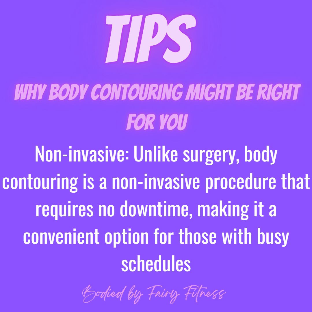 Tip of the Day: Non-invasive body contouring requires no downtime, making it perfect for busy women on the go! Achieve your dream silhouette without missing a beat. Book your session today! 💫 #BodyContouring #bodiedbyfairyfitness #indyspa #indybodysculpting #indybodycontouring