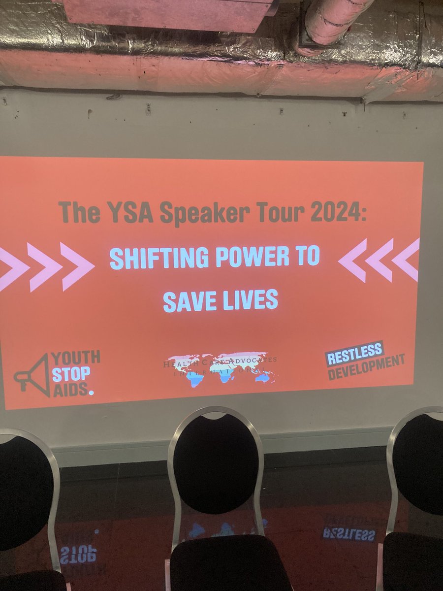 It was a privilege to attend the @Youth_StopAIDS Speaker Tour in #Manchester last night. 🗣️ I was in awe not only of the speakers’ fortitude, but the courageous and uncompromising way they addressed such difficult themes. Strongly recommend seeing this tour before it ends! ⏳