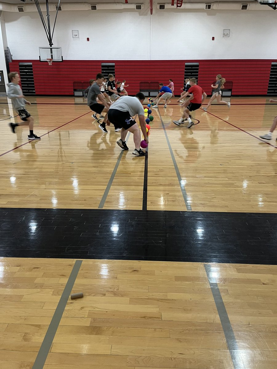 This morning was our final session of Champions Hour for the school year. Per request - warmed up with dodge ball! It was a privilege working with these young athletes. Big things on the horizon!