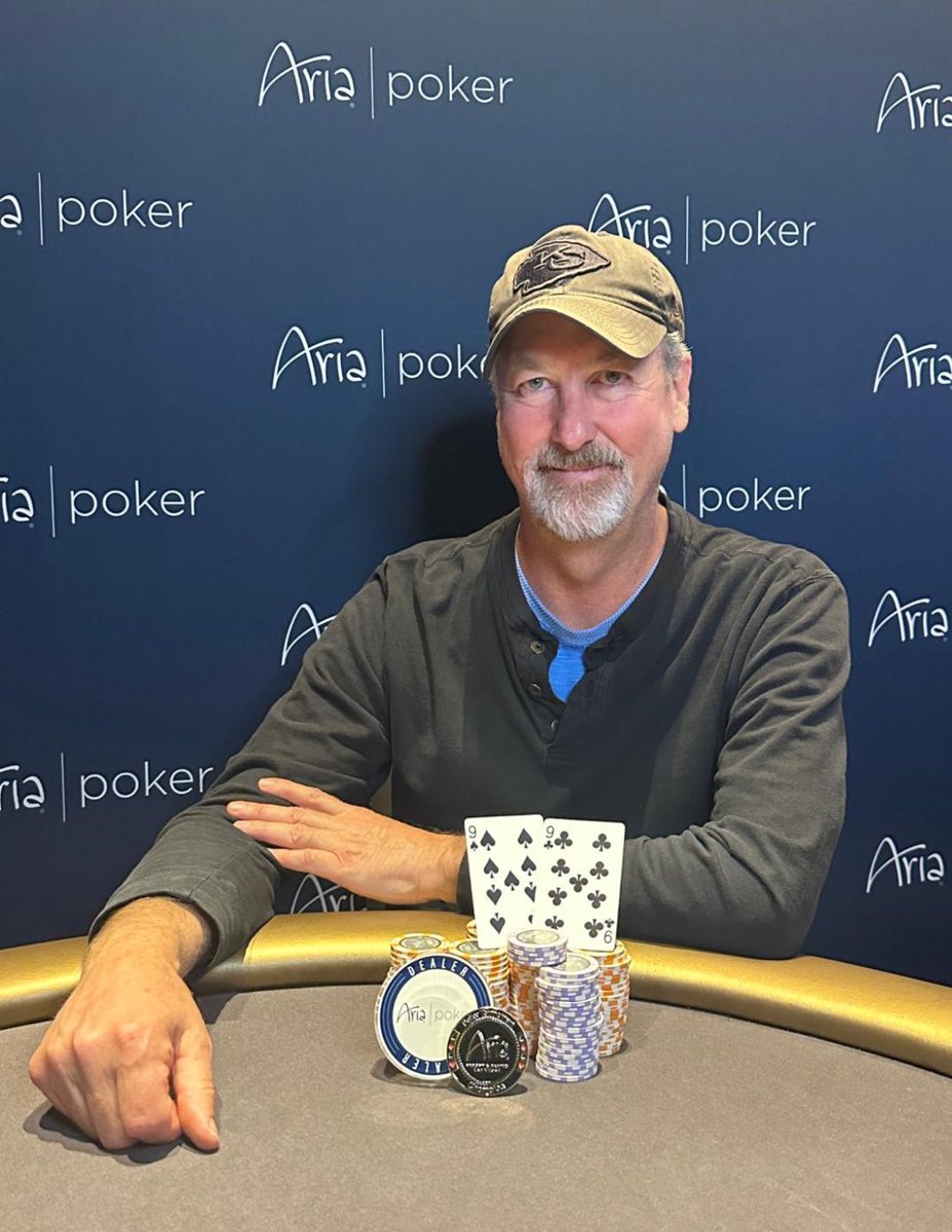 Tim Robl (@tim_robl) of Las Vegas, NV returns to the winner’s photo after defeating a field of 63 entries in our $160 NLH on Monday, April 22nd. The win came with the top prize of $2,117 after the final three players agreed to a chop. Congrats Tim!