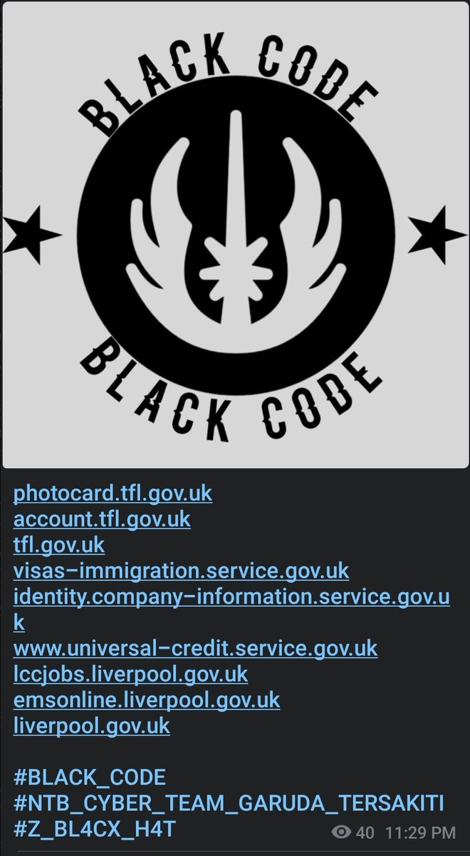 New hacktivist group has started targeting UK websites.

#cybersecurity #infosec