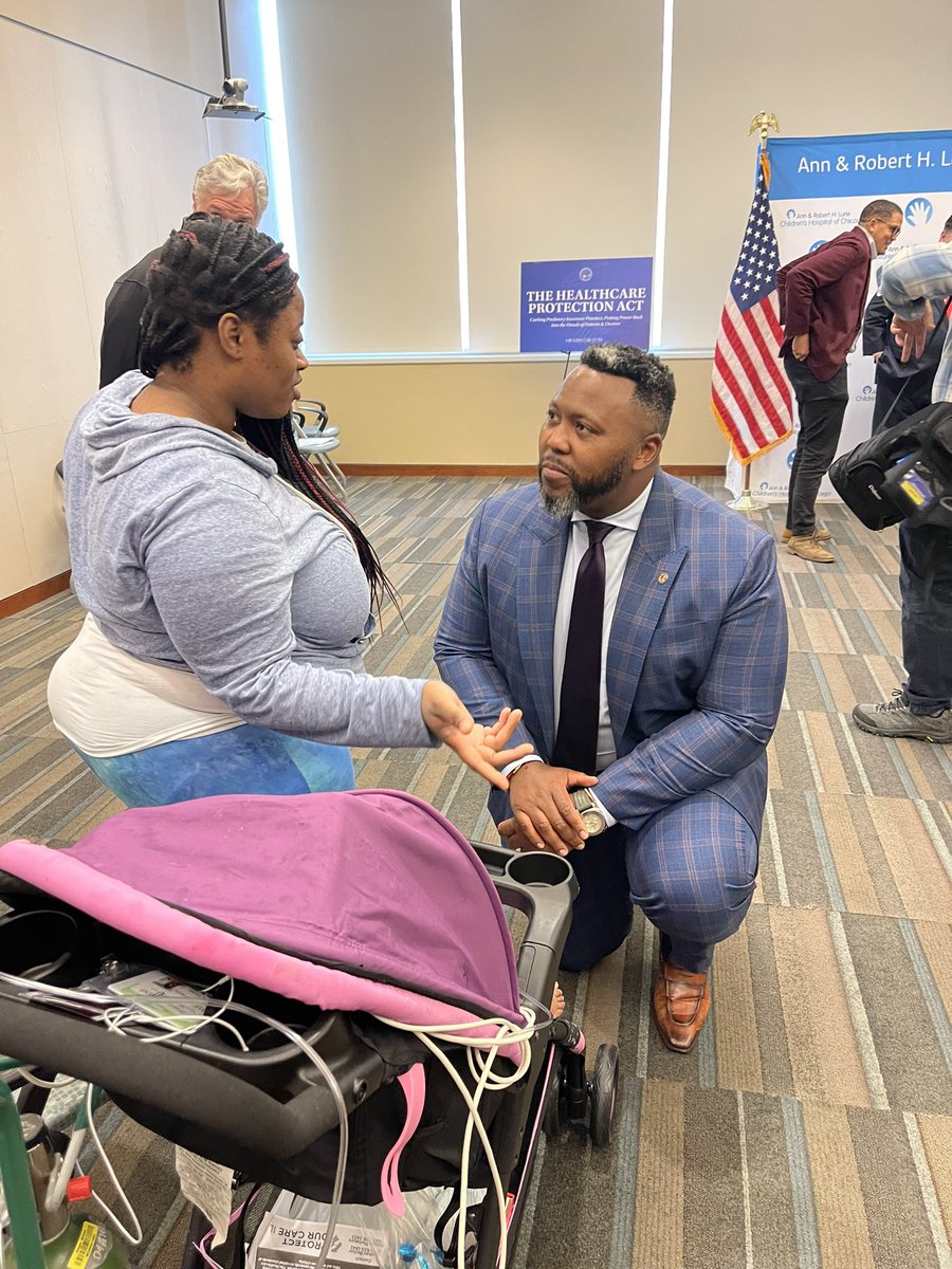 The best part of my day was meeting this sweet little girl and her mom at @LurieChildrens this morning. She’s headed home today after a heart transplant. 🙏🏾 Prayers to this entire family & kudos to the life savers at Luries.