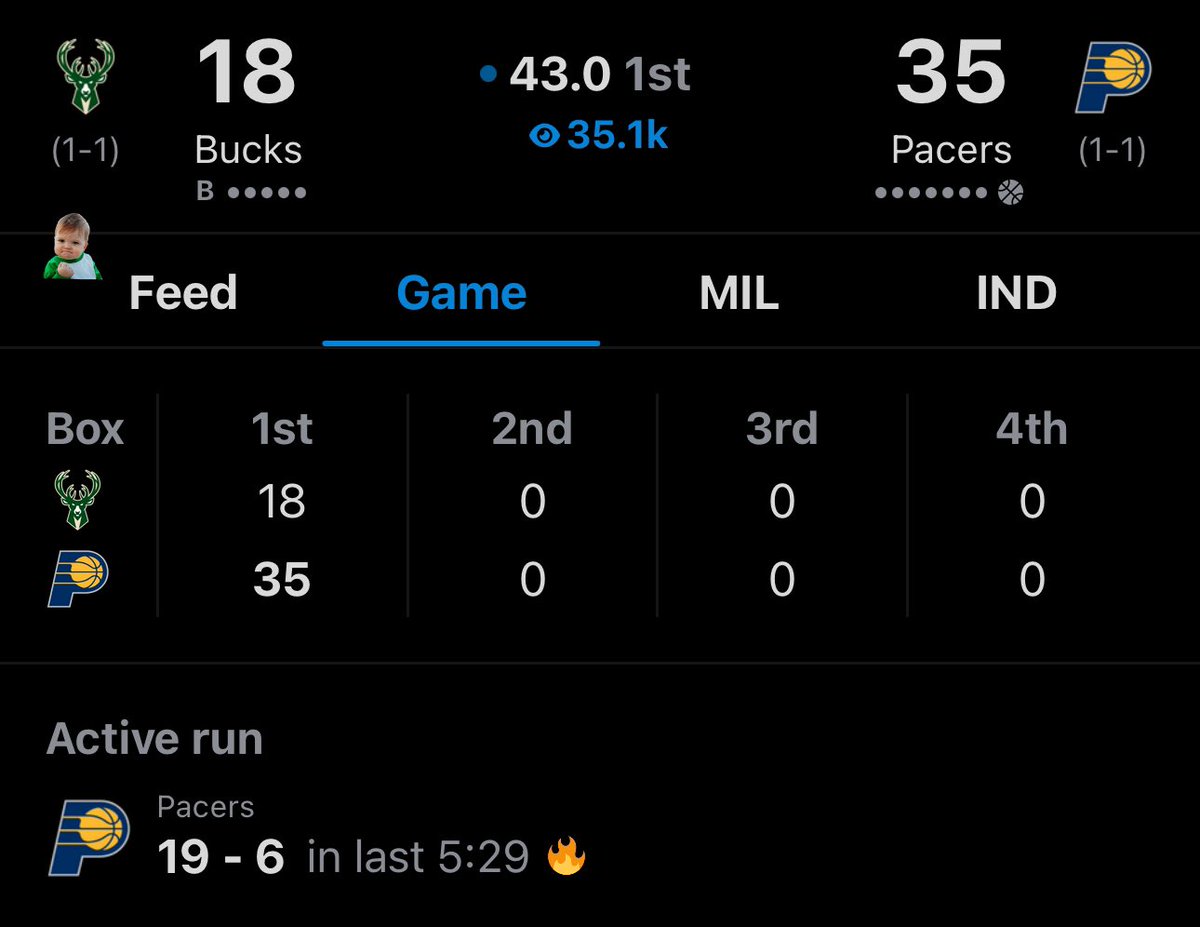 Pacers came to play today. 👀🔥