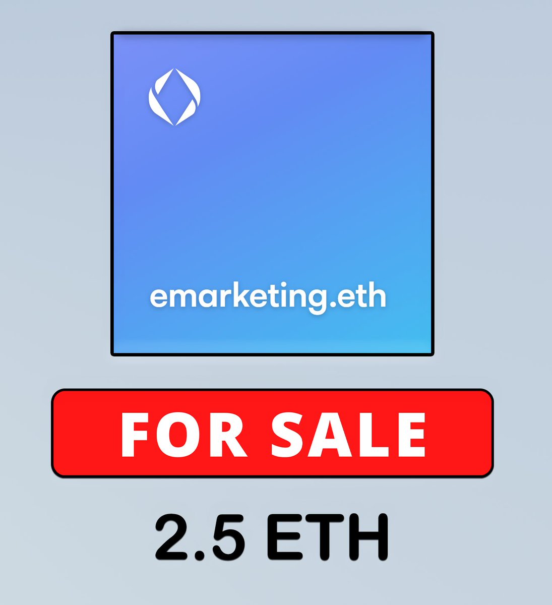 eMarketing.eth  

link  : vision.io/name/emarketing

#ens #Ethereum #MarketingStrategy #MarketingTips #DomainForSale