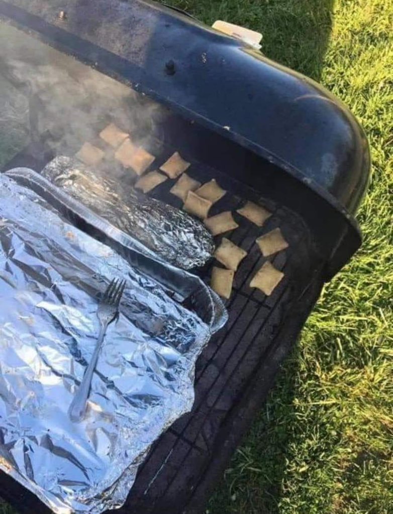 bro told me to bring sumn for the grill