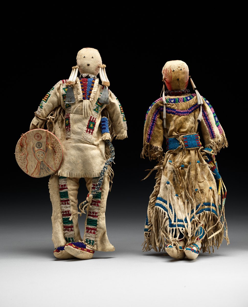 Caballo Rojo y su esposa Tribu Sioux ©National Museum of Natural History #MuñecArte
