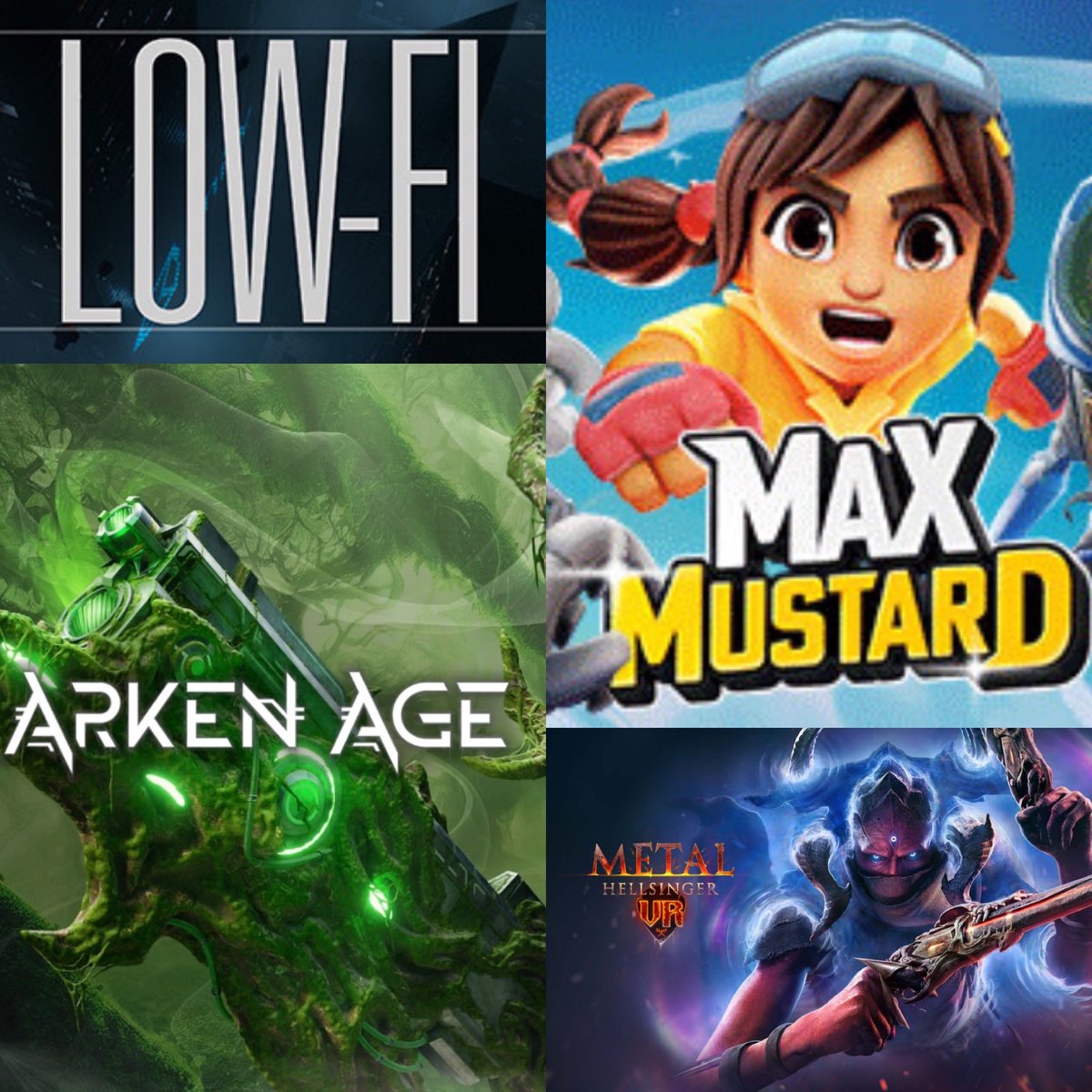 Four upcoming #PSVR2 games I am excited about! Follow:

Arken Age - @ArkenAgeVR 
Low-Fi - @Anticleric 
Max Mustard - @MaxMustardGame 
Metal: Hellsinger - @MetalHellsinger 

#Playstation #PS5 #vr #playstation5 #vrgaming