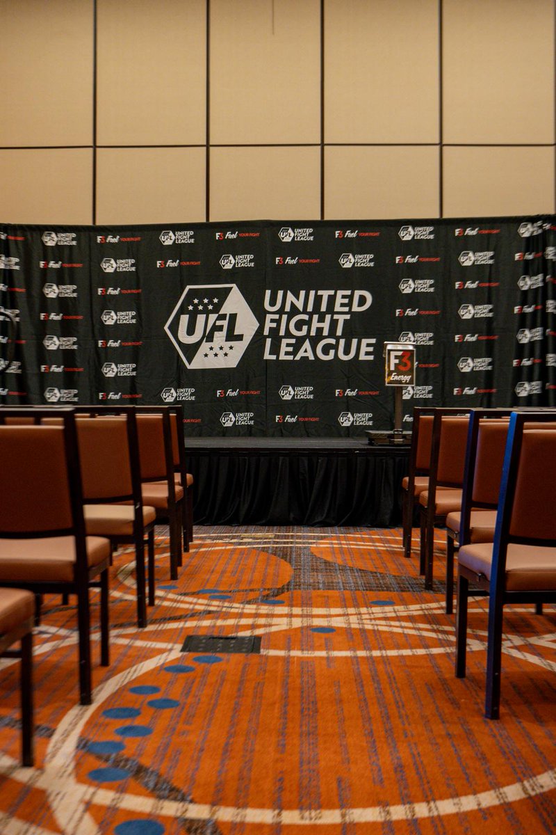 Stage is SET for our Ceremonial Weigh-Ins ⚖ 📺 Watch LIVE on Kick at 4P MT - kick.com/unitedfightlea… 👊 UFL 4 | 🗓 SAT APR 27 | 🏟 Wild Horse Pass Casino