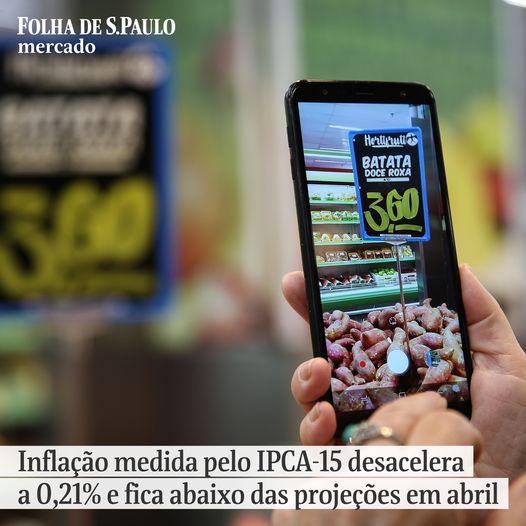 Nos últimos 12 meses, a variação do IPCA-15 foi de 3,77%, abaixo dos 4,14% observados nos 12 meses anteriores. A ascensão econômica do Brasil com @LulaOficial desacelerou a prévia da inflação mais do que o esperado. #LulaTrabalhoDigno