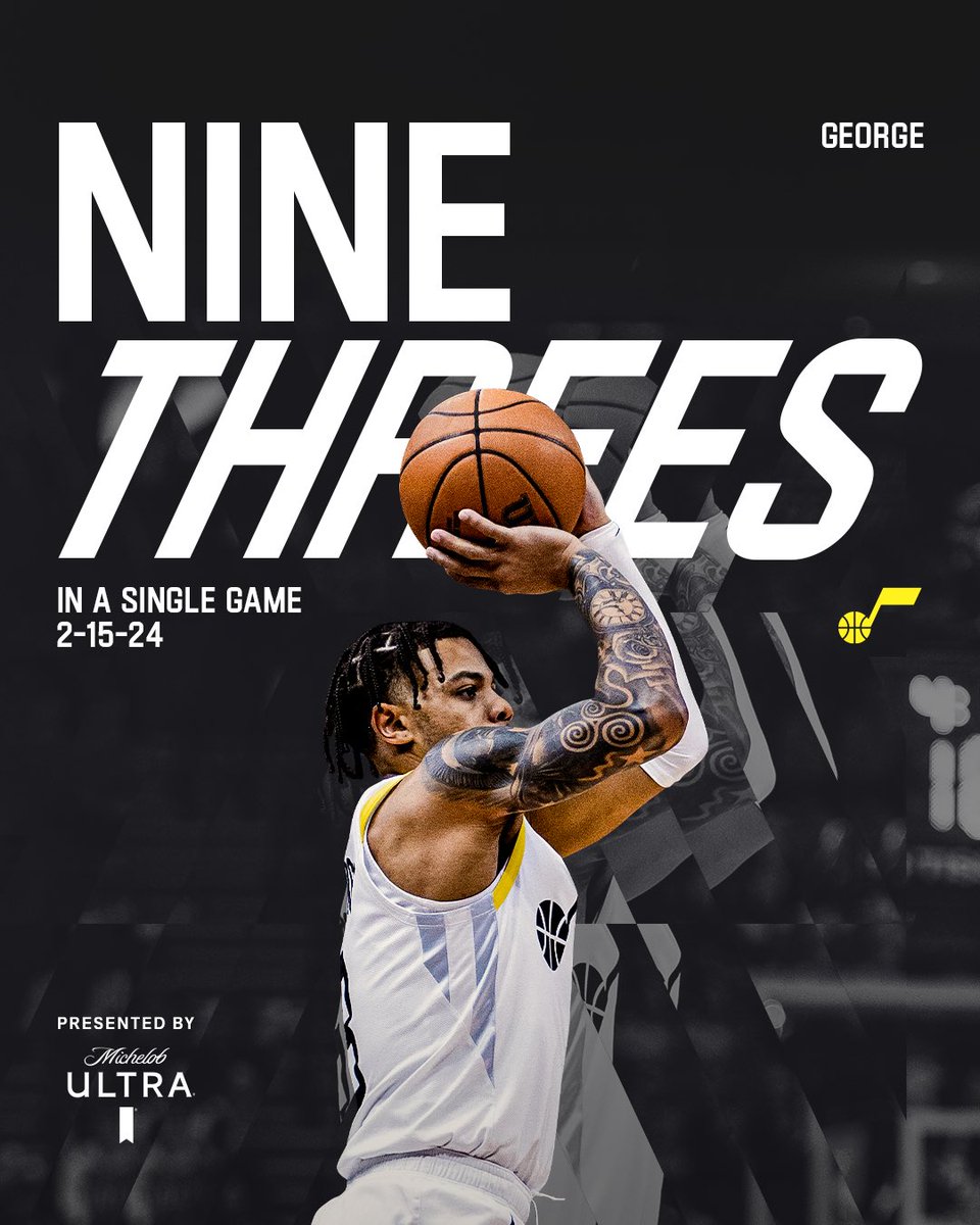 Key's 𝙣𝙞𝙣𝙚 threes against the Warriors is the most by a rookie in Jazz history and tied the NBA rookie record for threes in a game. All on the way to a career-high 33 points 🔑 #SuperiorMoments Presented by @MichelobULTRA