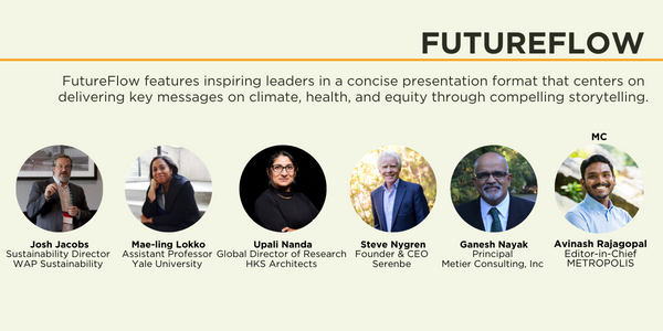 Don't miss FutureFlow at #LF24! FutureFlow features inspiring leaders in a concise presentation format that centers on delivering key messages on climate, health, and equity through compelling storytelling. bit.ly/lf24facebook

#LivingFuture #BuiltEnvironment